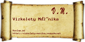 Vizkelety Mónika névjegykártya